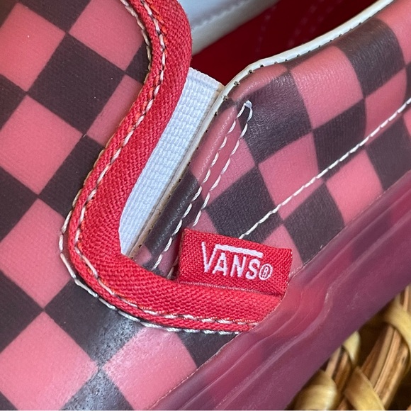 Vans Classic Slip On Translucent Rubber Checkerboard Sneaker Sz-6 - Picture 4 of 14